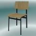 modèle 3D Chair Loft (Chêne, Noir) - preview