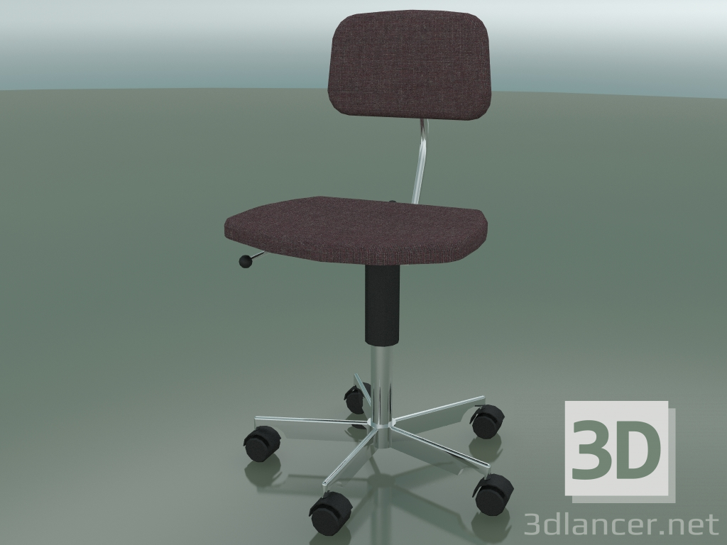 3D Modell Gepolsterter Stuhl aus Stoff (2534-B) - Vorschau