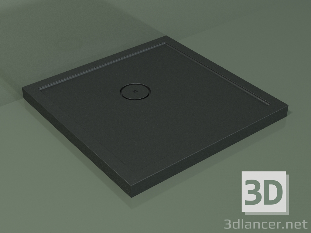3d model Shower tray Medio (30UM0127, Deep Nocturne C38, 80x80 cm) - preview