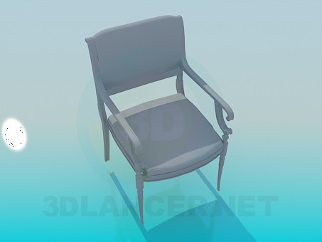 3 डी मॉडल शास्त्रीय शैली में कुर्सी - पूर्वावलोकन