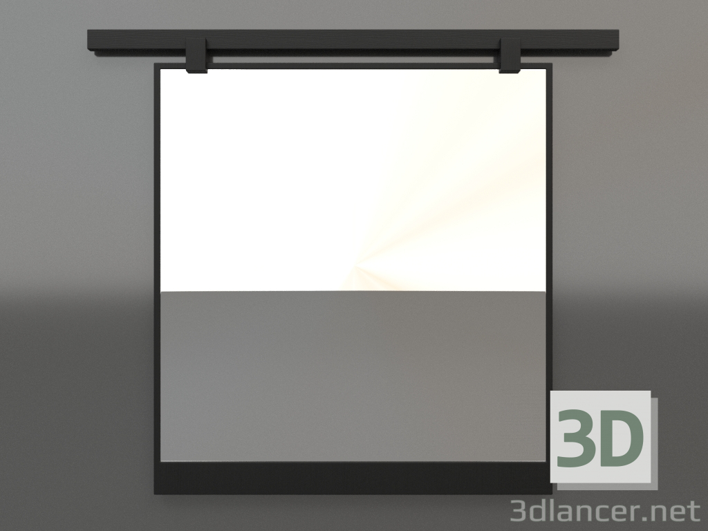 3d model Mirror ZL 13 (800х700, wood black) - preview