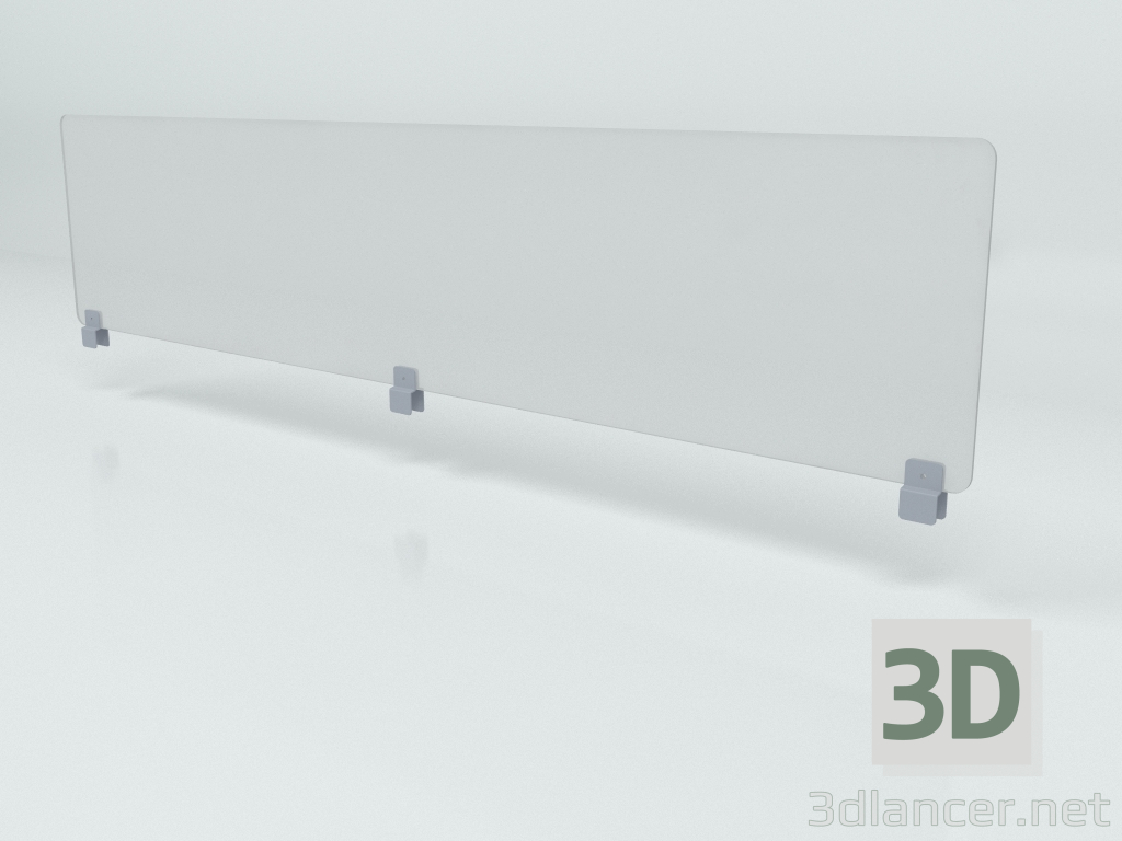 modello 3D Estensione Plexi per schermi PUX16 (1590x350) - anteprima