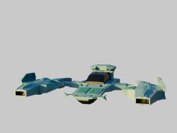 Low poly spaceship