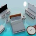 3d model Bedroom furniture set - preview