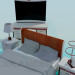 3D Modell Schlafzimmer-Möbel-set - Vorschau