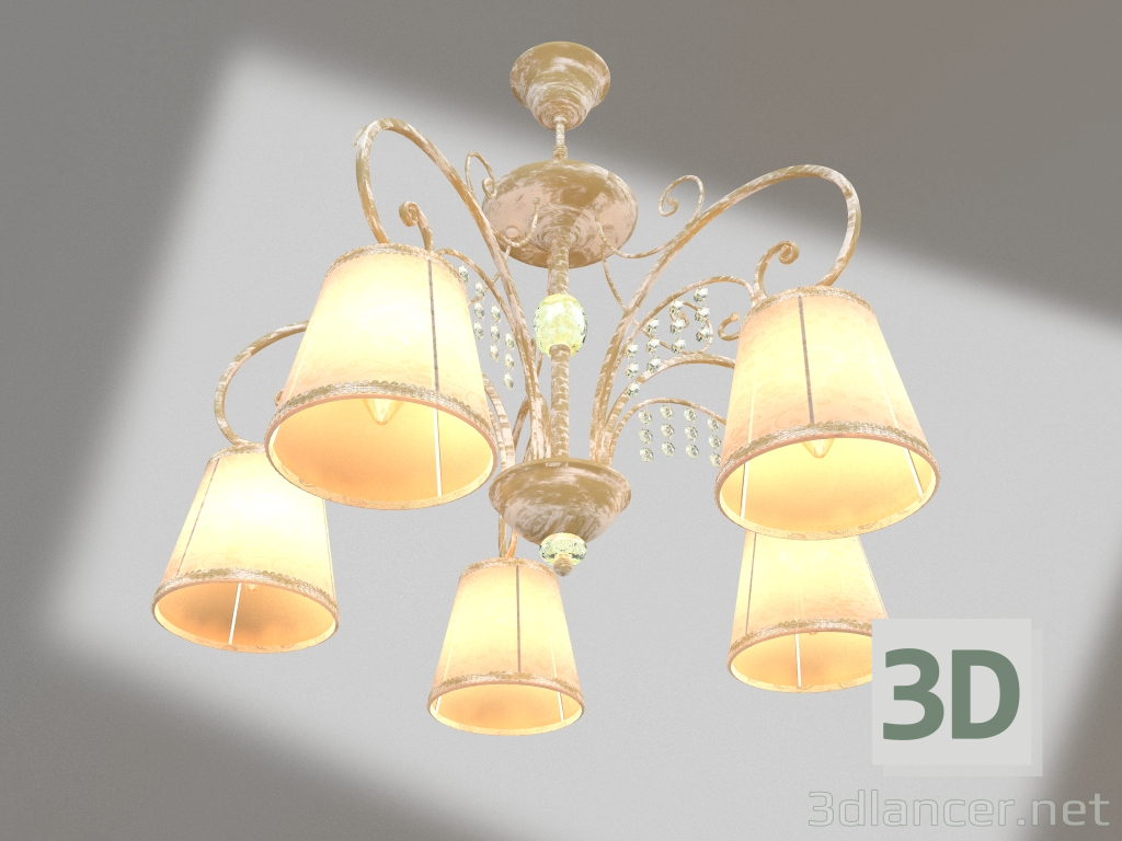 3d model Ceiling lamp Lorette (FR2406-PL-06-WG) - preview