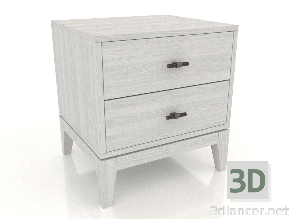 3D modeli Başucu sehpası STAND 450 mm (beyaz RAL 9010) - önizleme