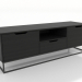 3D Modell TV-Schrank 1500 mm (schwarz RAL 9005) - Vorschau