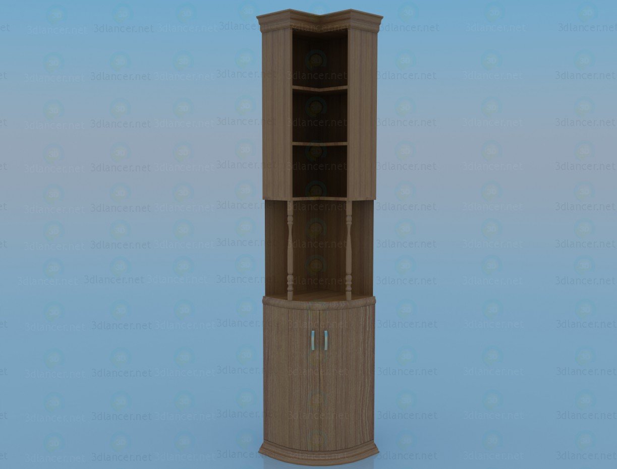 3d модель Угловой шкаф – превью