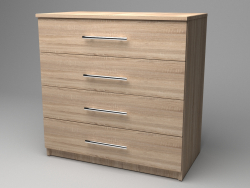 Chipboard chest of drawers