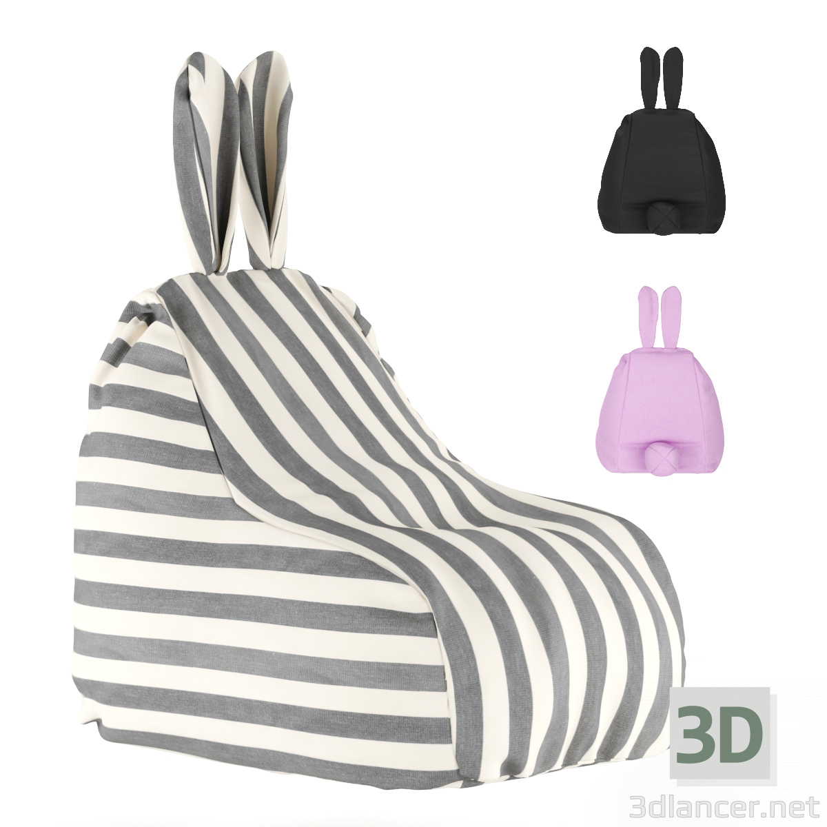 Birnensessel - Sitzsack 3D-Modell kaufen - Rendern