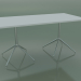 modello 3D Tavolo rettangolare con doppia base 5705, 5722 (H 74 - 79x179 cm, Bianco, LU1) - anteprima