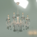 3d model Pendant chandelier Ravenna 10104-8 (white with gold-tinted crystal) - preview