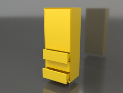 Chest of drawers TM 013 (open) (600x400x1500, luminous yellow)