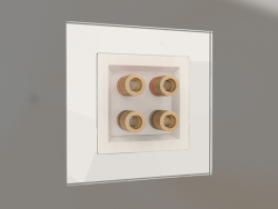 Acoustic socket (mother-of-pearl grooved)