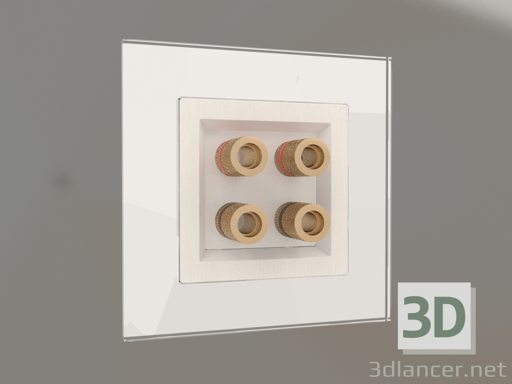 3d model Acoustic socket (mother-of-pearl grooved) - preview