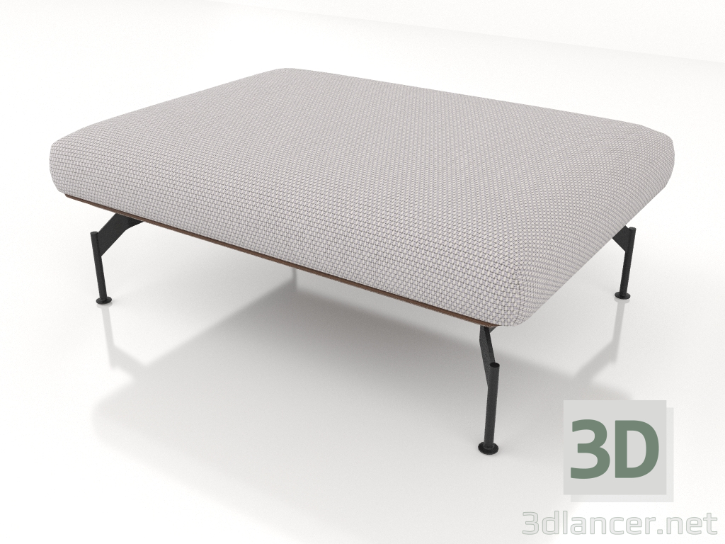 3d model Pouf 110 (leather upholstery on the outside) - preview