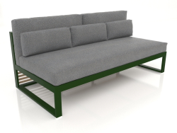 Modular sofa, section 4, high back (Bottle green)