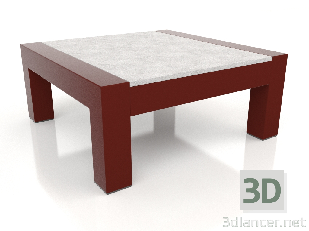 3 डी मॉडल साइड टेबल (वाइन रेड, डेकटन क्रेटा) - पूर्वावलोकन