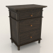 3d model Chest of drawers (1 section) - preview