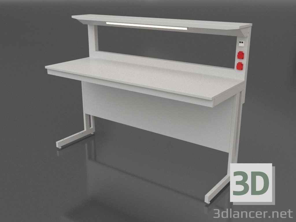 3D modeli 1800 CM 900 raflı laboratuvar masası - önizleme 3D modeli 1800 CM 900 raflı laboratuvar masası - önizleme