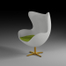 modello 3D Egg chair - anteprima