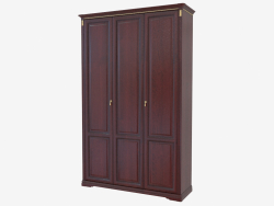 Three-door wardrobe for the hallway (1447x2240x468)