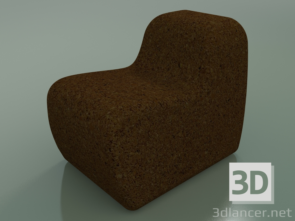 3D Modell Kork-Sessel (05) - Vorschau