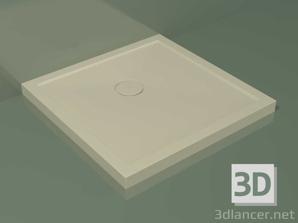 3D modeli Duş teknesi Medio (30UM0127, Bone C39, 80x80 cm) - önizleme