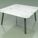 3d model Coffee table 011 (Metal Smoke, Carrara Marble) - preview