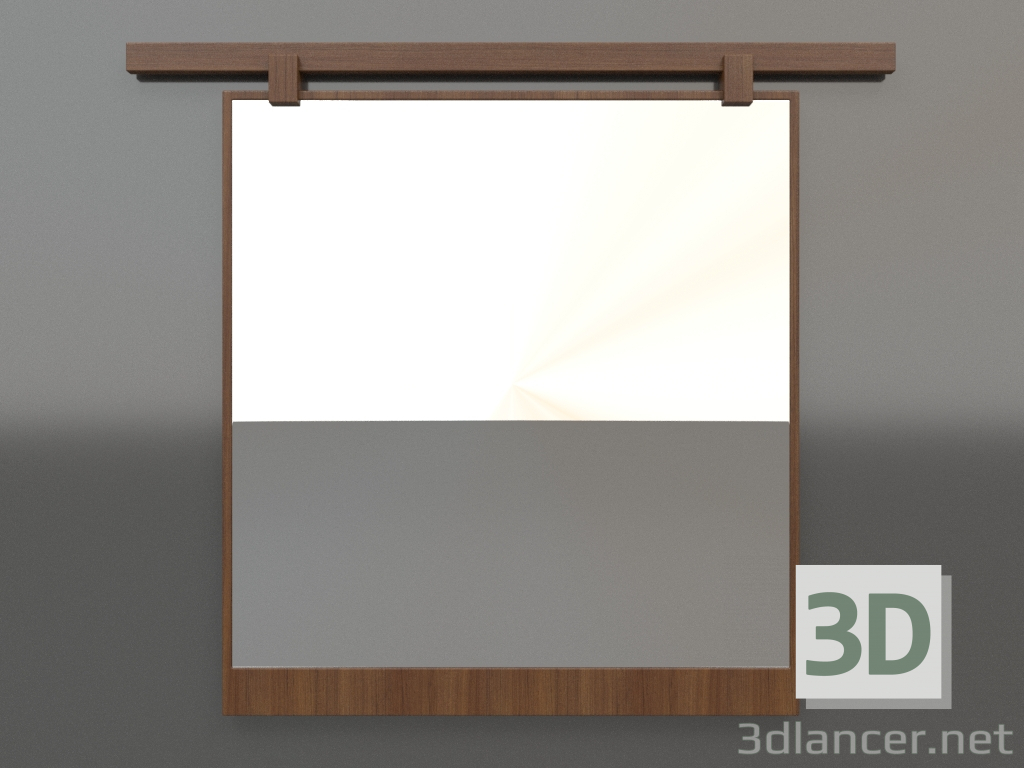 3d модель Зеркало ZL 13 (800х700, wood brown light) – превью