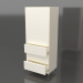 3d model Chest of drawers TM 013 (open) (600x400x1500, white plastic color) - preview
