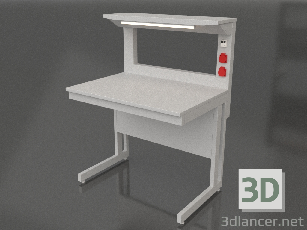 3D modeli 900 CM 700 raflı laboratuvar masası - önizleme 3D modeli 900 CM 700 raflı laboratuvar masası - önizleme