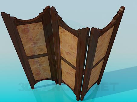 3d модель Ширма для переодевания – превью 3d модель Ширма для переодевания – превью