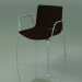 3d model Chair 0351 (4 legs with armrests, wenge) - preview