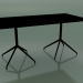 3d model Rectangular table with a double base 5705, 5722 (H 74 - 79x179 cm, Black, V39) - preview