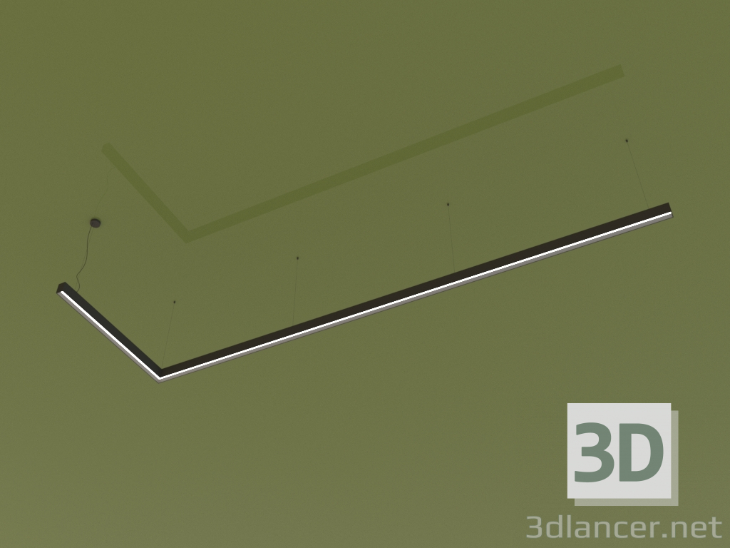 3D Modell Beleuchtungskörper ANGLE PLUS (3370x1000 mm) - Vorschau