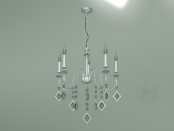 Hanging chandelier Telao 10110-5 (chrome-smoky crystal)