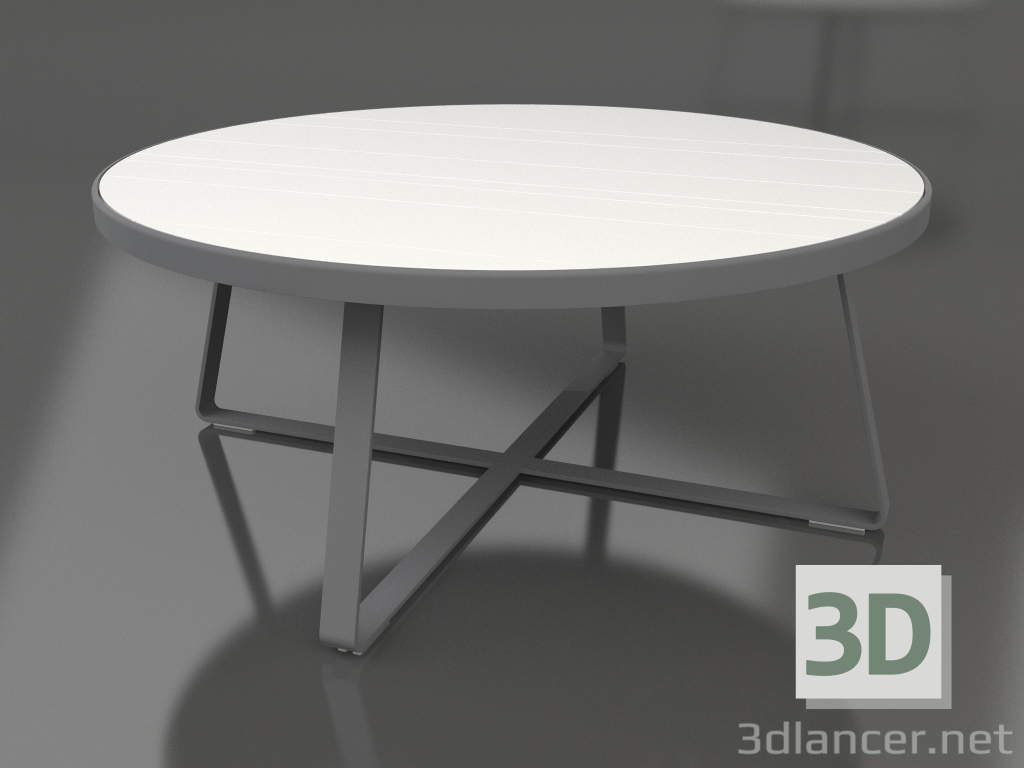 Modelo 3d Mesa de jantar redonda Ø175 (DEKTON Zenith, Antracite) - preview