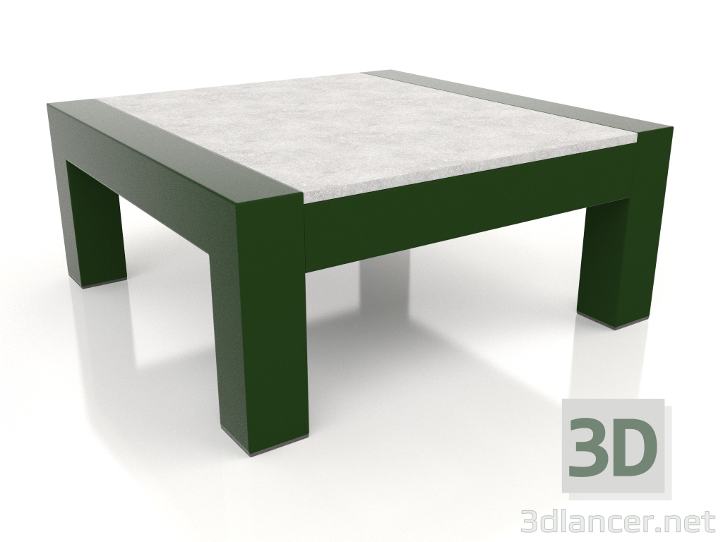 3d модель Боковой стол (Bottle green, DEKTON Kreta) – превью