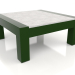 3d модель Боковой стол (Bottle green, DEKTON Kreta) – превью