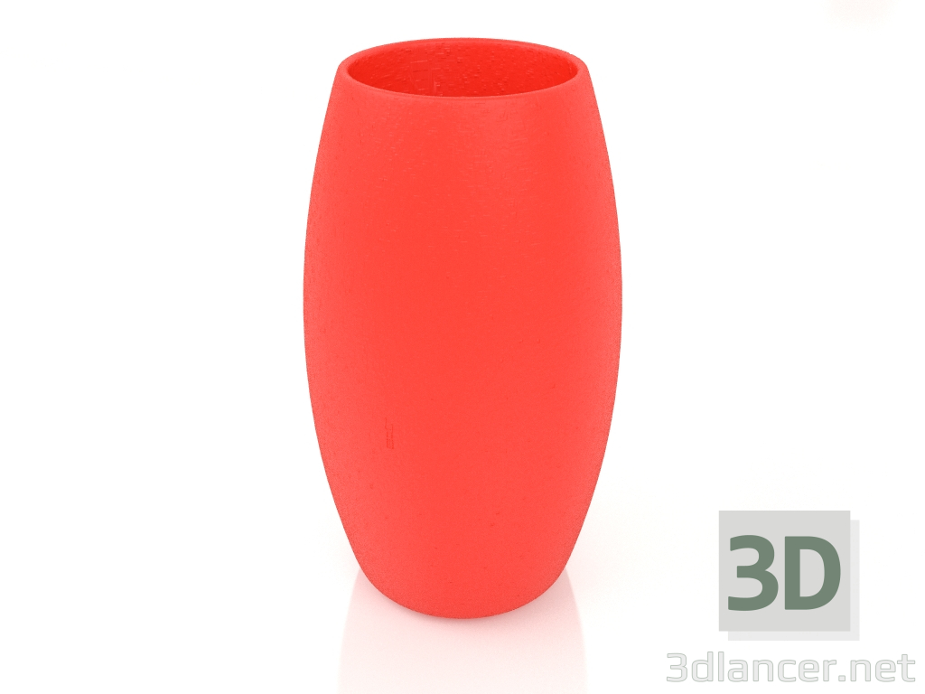 3D Modell Blumentopf 2 (Rot) - Vorschau