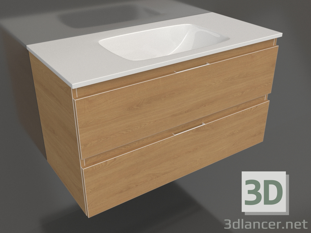 3d model Hanging cabinet 100 cm (ACC0110DZ) - preview