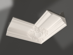 Cornice per soffitto con modanatura in gesso KLU 032 2 (80x192x400x400)