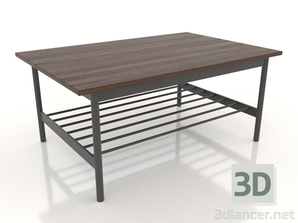 3d model Coffee table (dark walnut) - preview