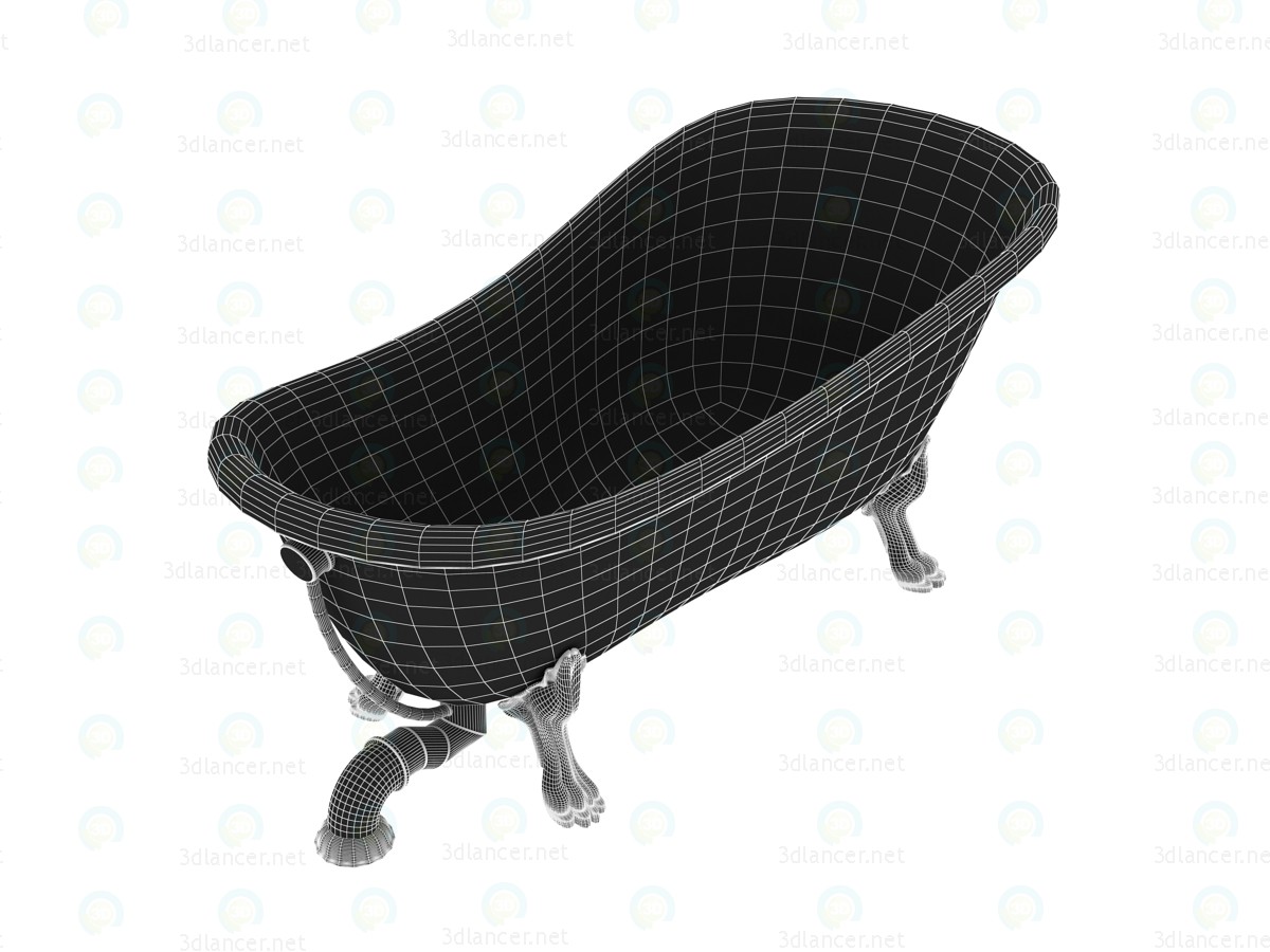 3d Classic Italian bath Kerasan model buy - render 3d Classic Italian bath Kerasan model buy - render
