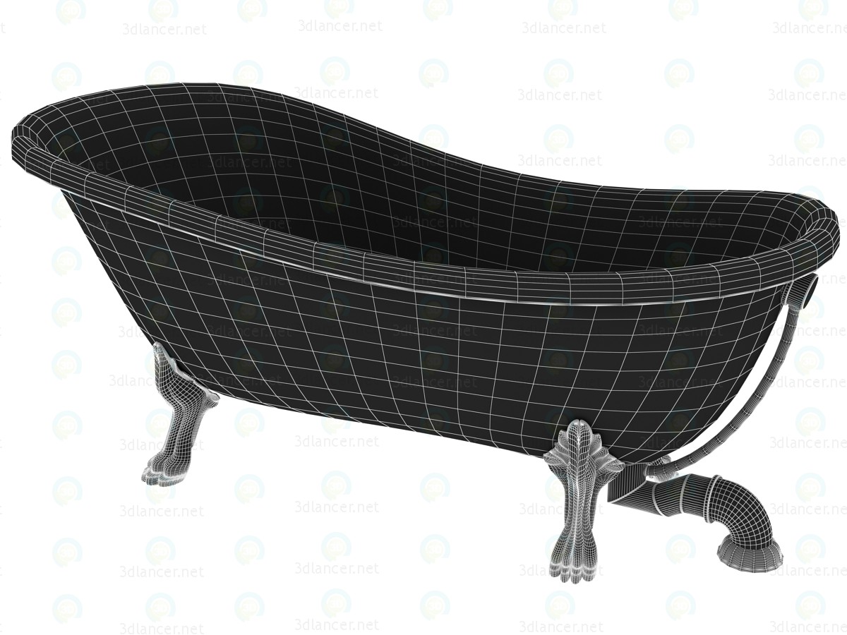 3d Classic Italian bath Kerasan model buy - render 3d Classic Italian bath Kerasan model buy - render