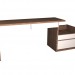 3d model Writing desk with pedestal 150 - preview