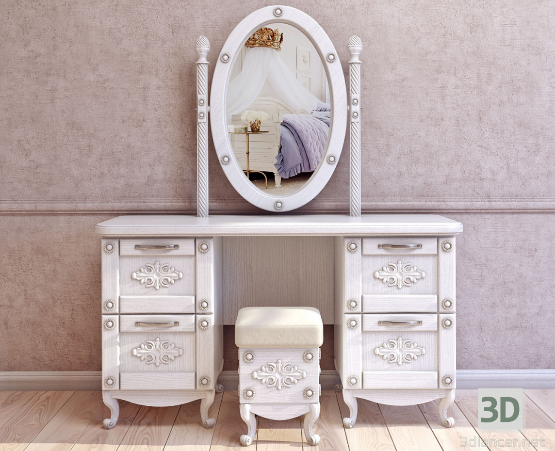 modèle 3D Commode - preview