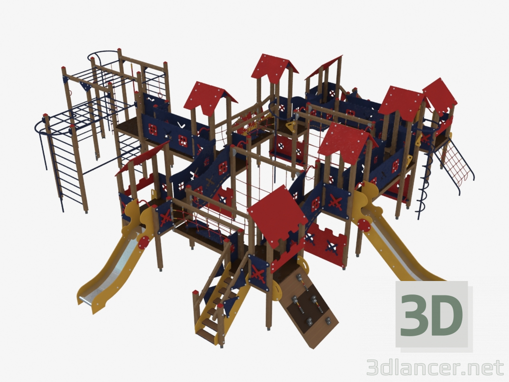 3d model Children's play complex (3901) - preview